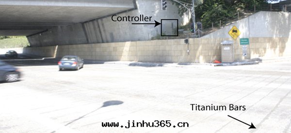 Castillo Street overpass in Santa Barbara, California, USA